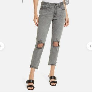 Frame Le Garcon Crop Distressed Jean 27 NWT